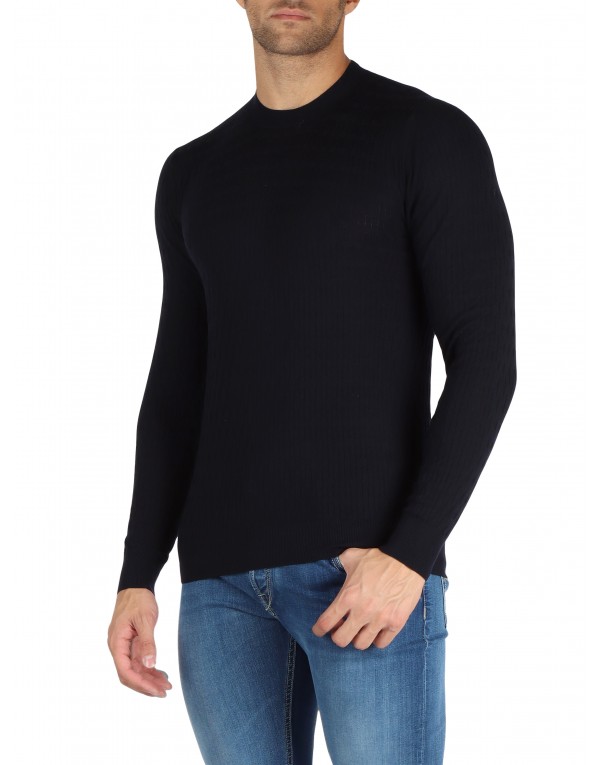 ALPHA STUDIO - ROUND NECK SWEATERS